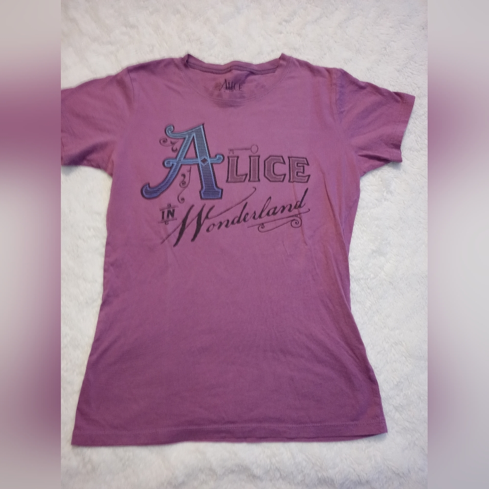 Purple Alice in Wonderland shirt